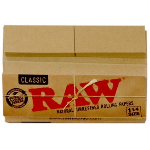 Foite pentru rulat tutun marca RAW marimea 1 1/4 + filter tips
